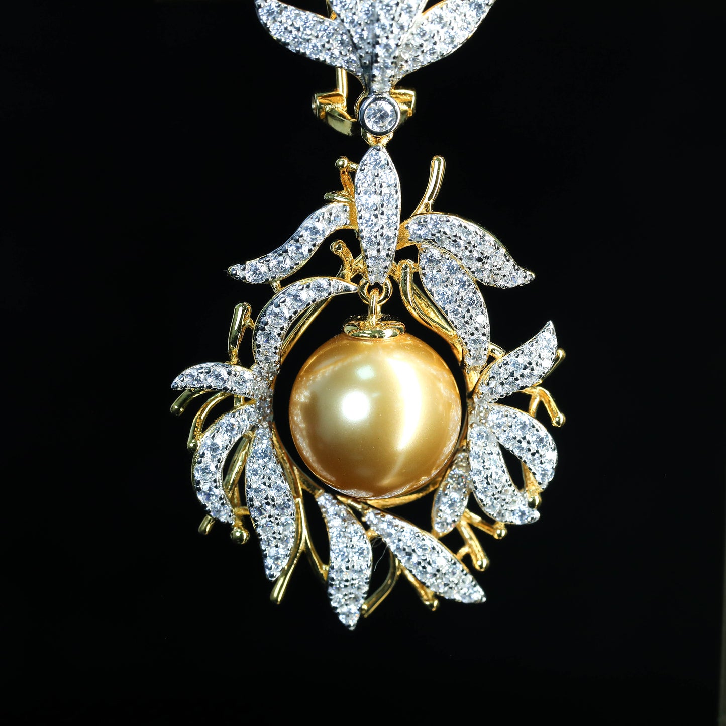 Golden Pearl Earrings sample