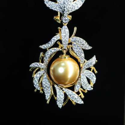 Golden Pearl Earrings sample