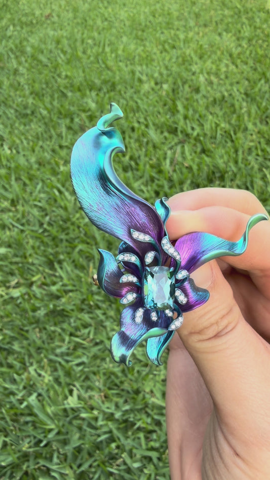 Elaria Flower Brooch and Pendant